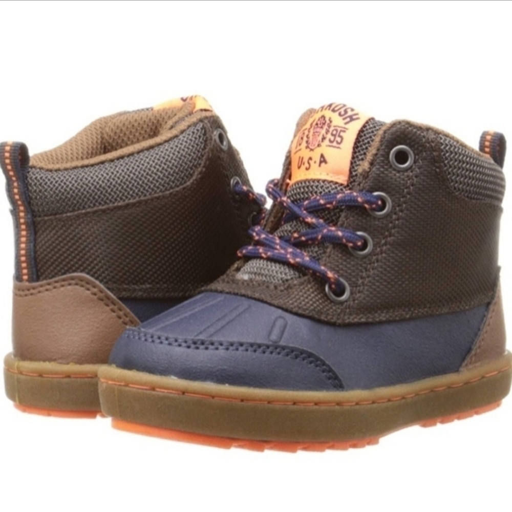 OshKosh B’Gosh Grayson B Urban Casual Lace Up Duck Boots Toddler 8 Waterproof